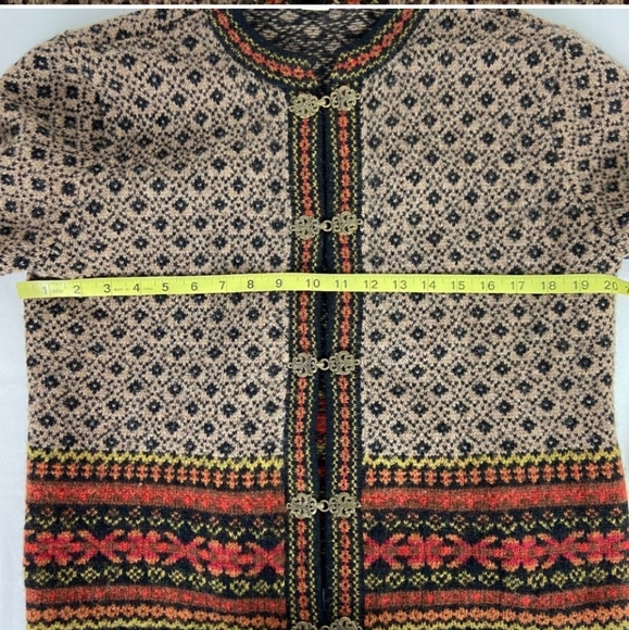 EUC 100% Wool Vintage Cambridge Dry Goods Sweater Jacket- Hook Closure - Picture 4 of 5